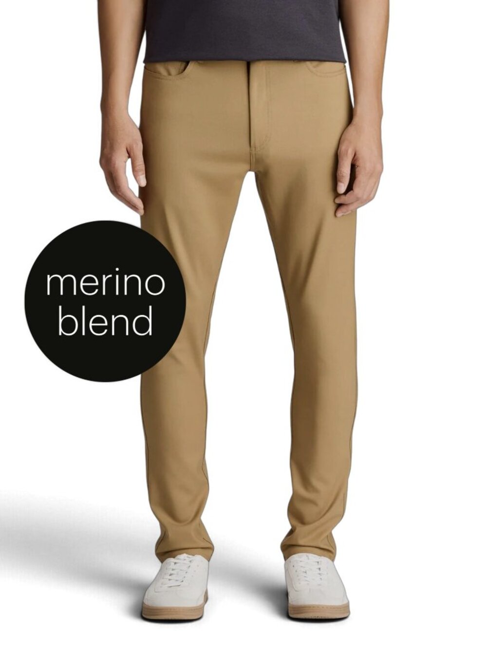 UNBOUND MERINO Sandstone Slim Merino Wool Travel Pants 30x30